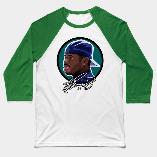 Ken Griffey Jr. Baseball T-Shirt by Carl Cordes